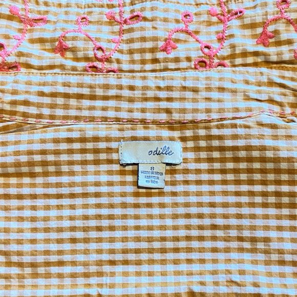 Gingham And Eyelet Button-Down Shirt | Anthropologie - Picture 8 of 9